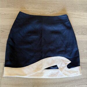 STAUD Navy and white Mini Skirt excellent condition
